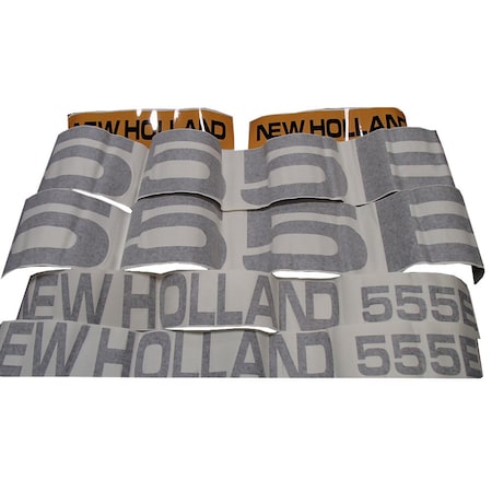 Aftermarket Complete Decal Kit Set Fits New Holland 555E DKNH555E MAE30-0783